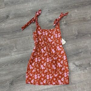 Floral Tie-Strap Dress by Altar’d State Size Small